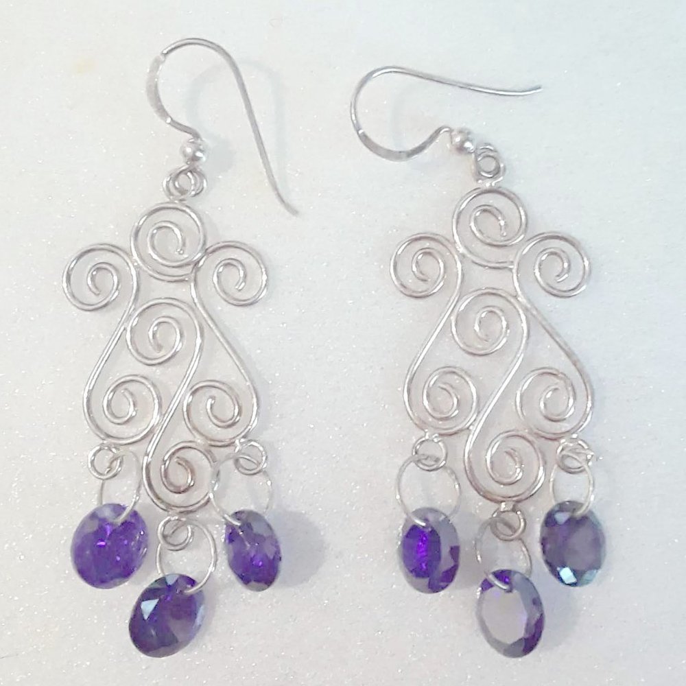 BBK Sterling Silver Swarovski earrings